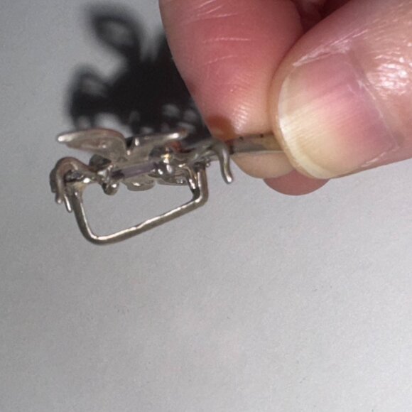 Sterling Dragonfly With Amethyst Pendant - Picture 14 of 15